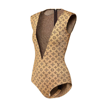 LU  Bodysuit Underwear Jacquard Woman 2 Color's
