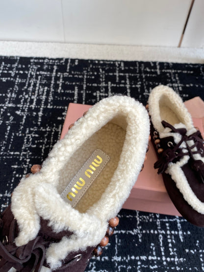 MIU MI Fur Shoes  Woman 2 Color's ugg