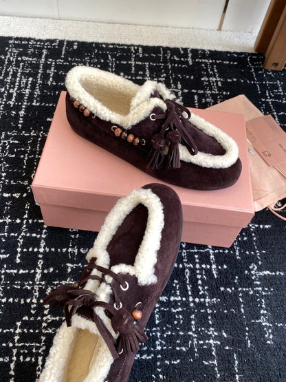 MIU MI Fur Shoes  Woman 2 Color's ugg