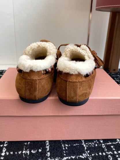 MIU MI Fur Shoes  Woman 2 Color's ugg