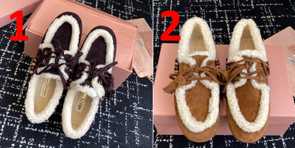 MIU MI Fur Shoes  Woman 2 Color's ugg