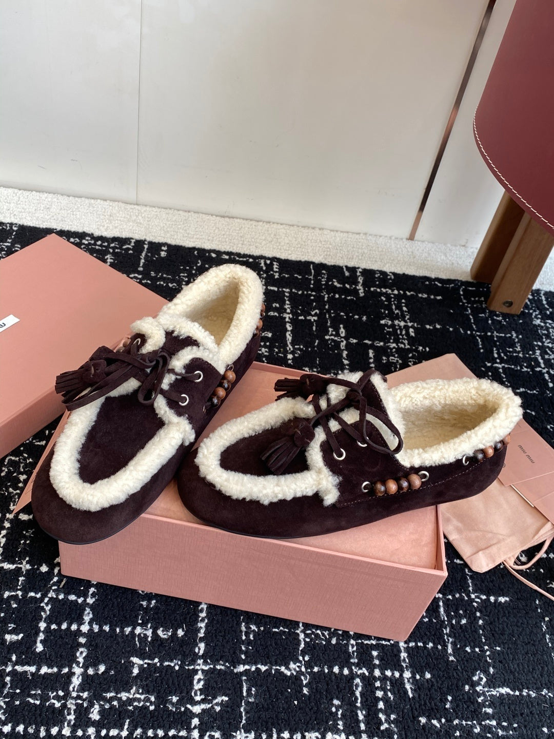 MIU MI Fur Shoes  Woman 2 Color's ugg