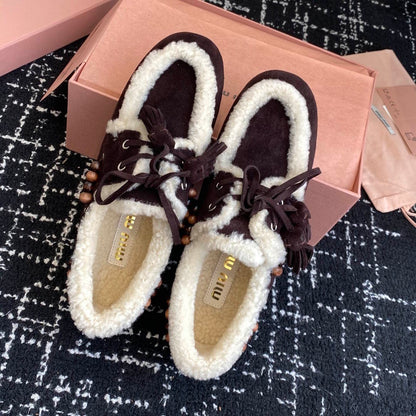 MIU MI Fur Shoes  Woman 2 Color's ugg