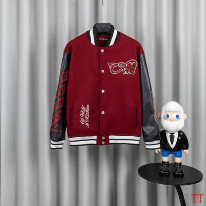 OFF WITE Varsity Baseball Jacket Man