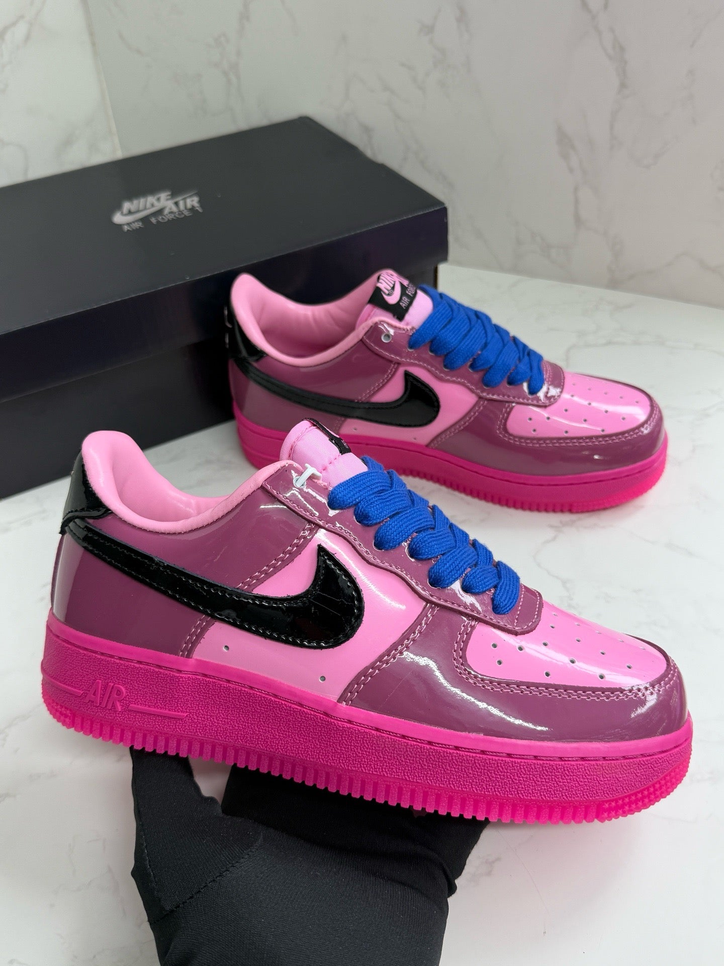N*ke Air Force 1  Mystic Ice Sneakers