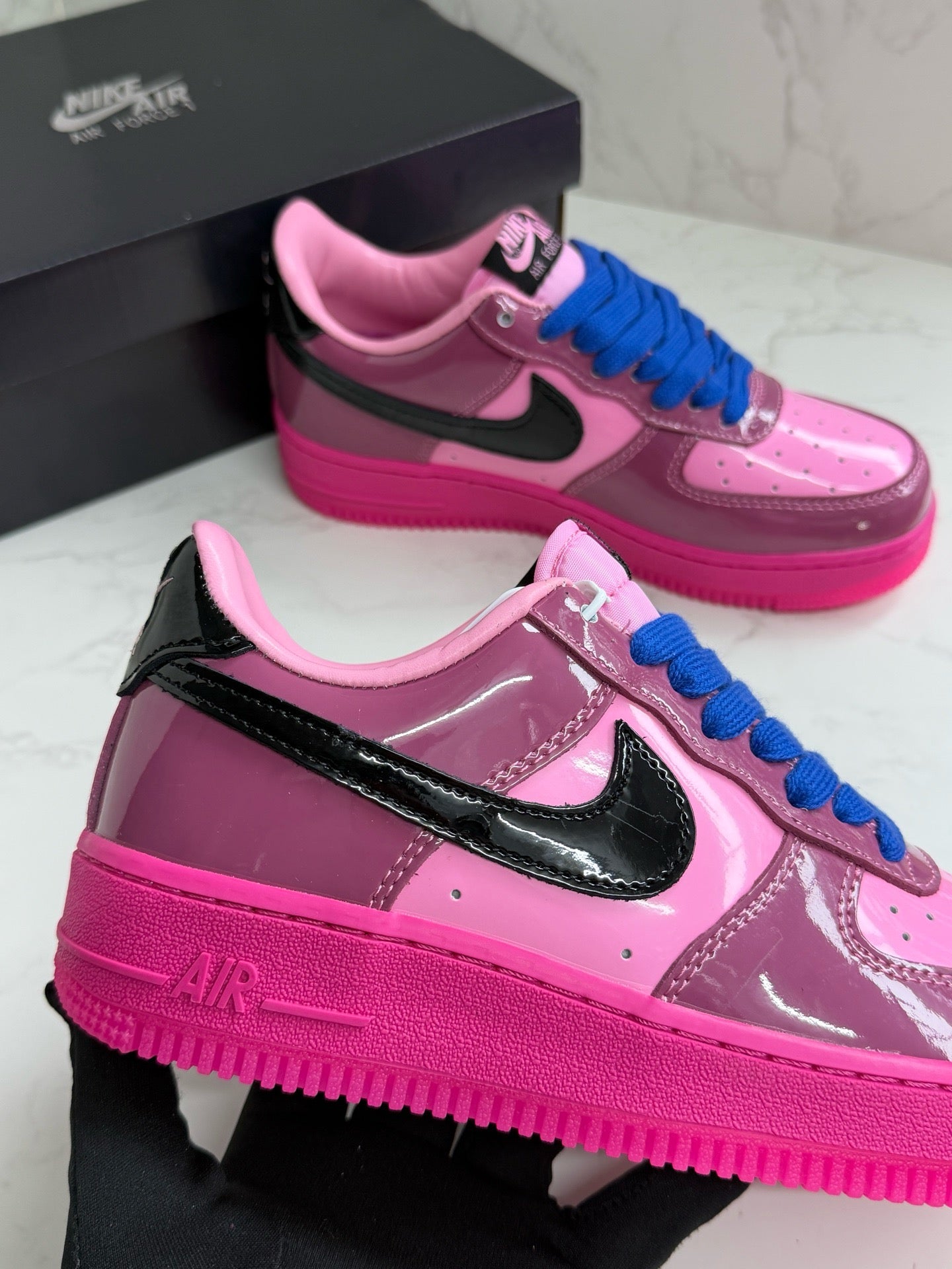 N*ke Air Force 1  Mystic Ice Sneakers