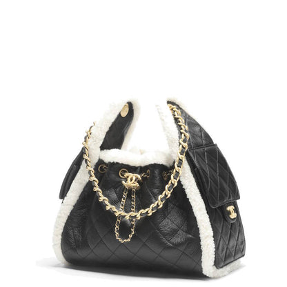 CHL Shearling trim  Bag 32 cm