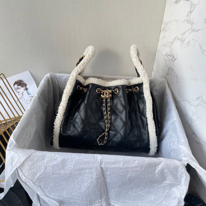 CHL Shearling trim  Bag 32 cm