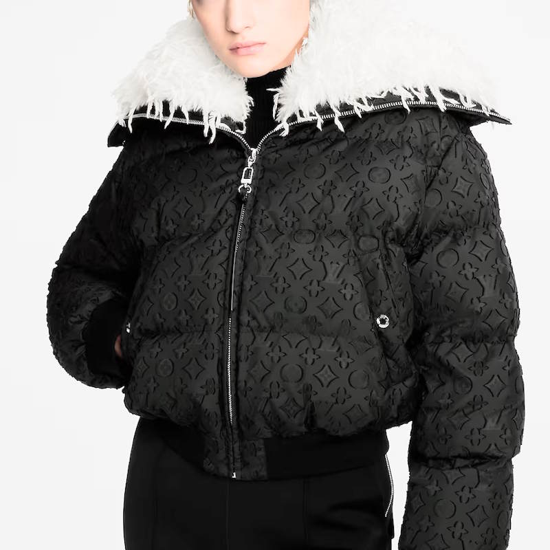 LU Feather Collar Puffer jacket  Woman  IOFF