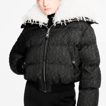 LU Feather Collar Puffer jacket  Woman  IOFF