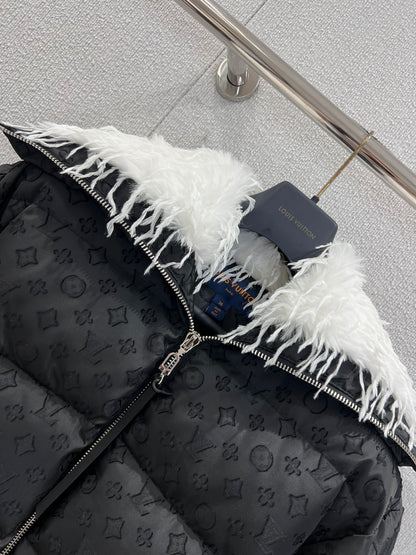 LU Feather Collar Puffer jacket  Woman  IOFF