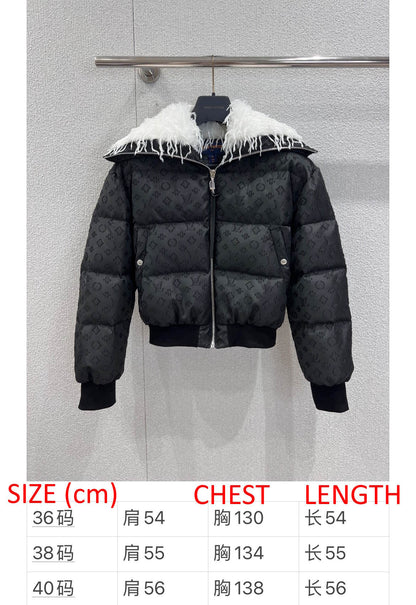 LU Feather Collar Puffer jacket  Woman  IOFF