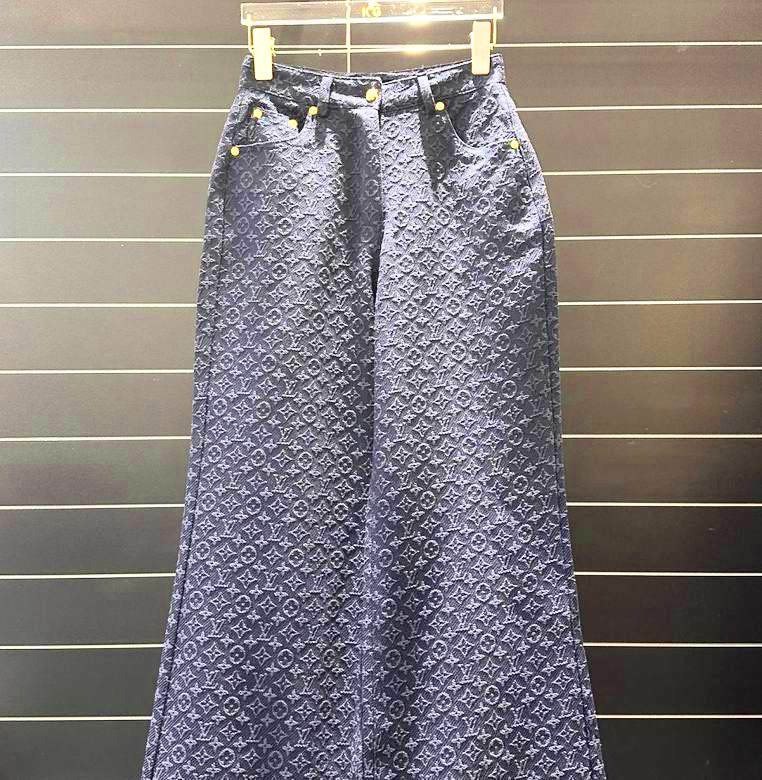 LU Pants Jeans Woman Monogram