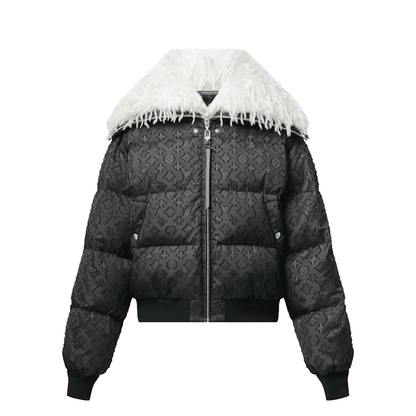LU Feather Collar Puffer jacket  Woman  IOFF