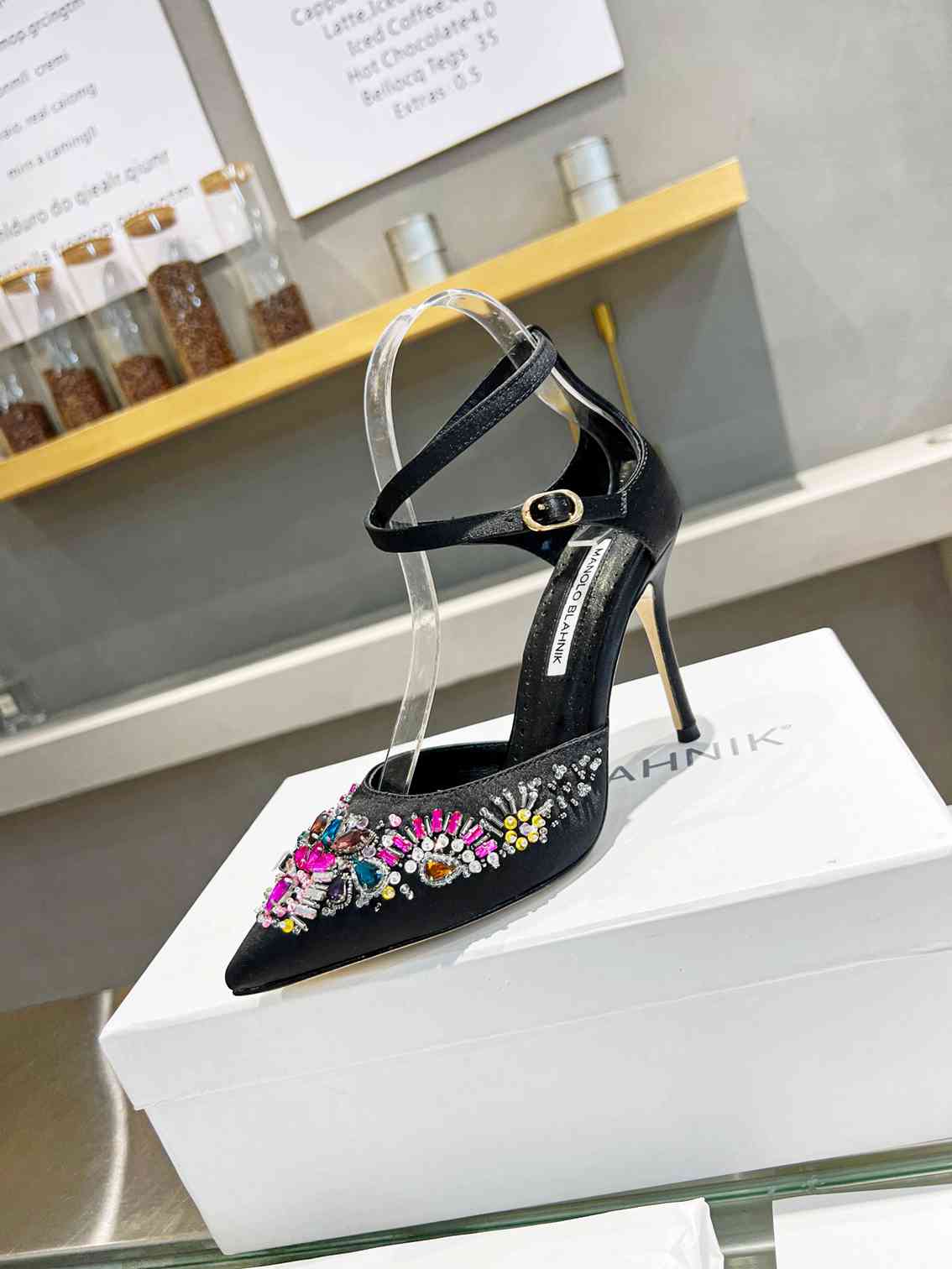 MONA BLANK Shoes Heels Jeweled