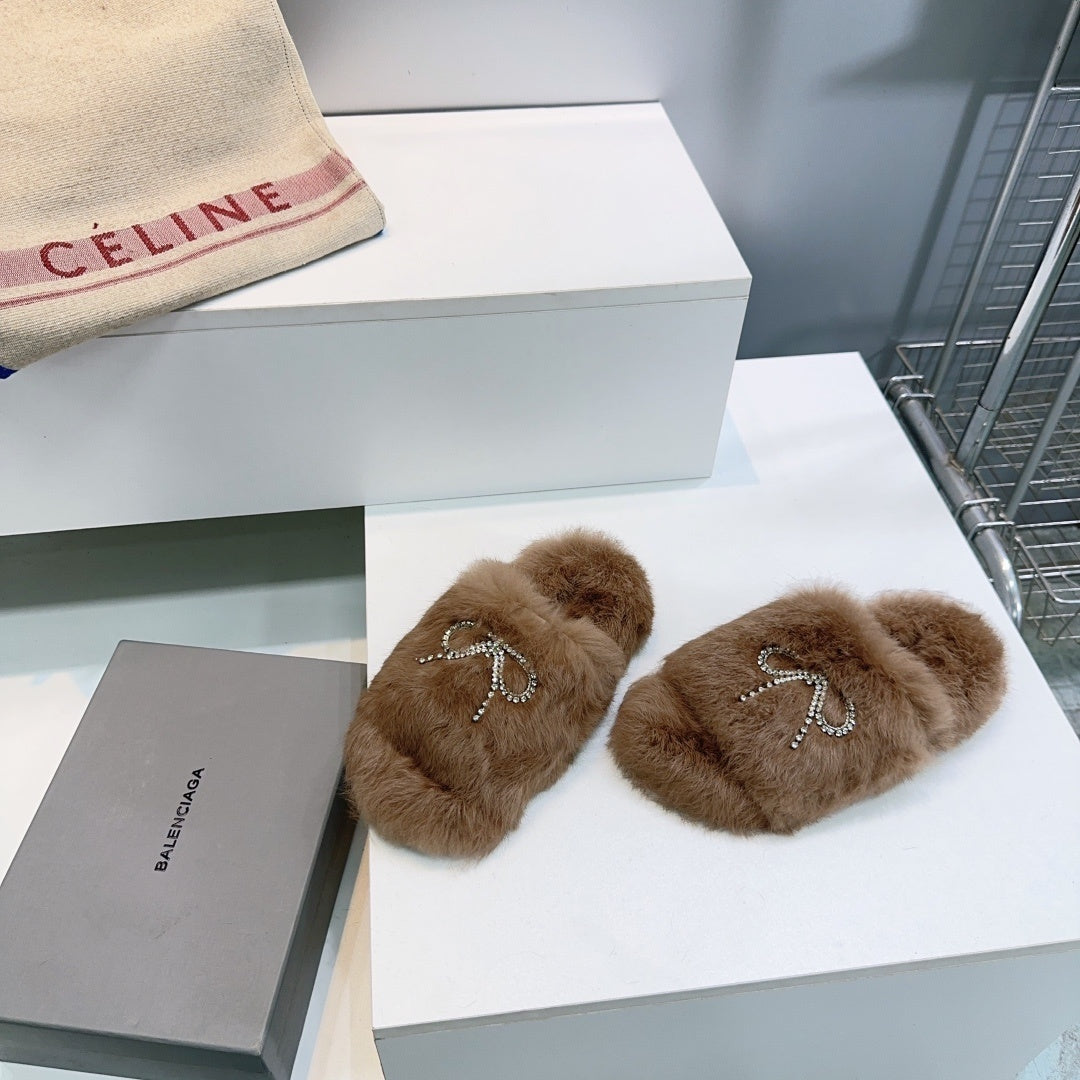 SNBAL  Slippers   Woman 2 Color's Fur