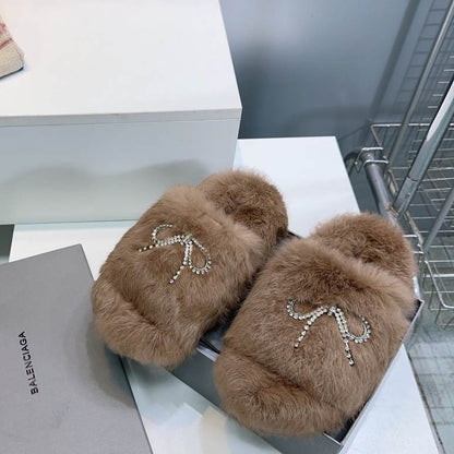 SNBAL  Slippers   Woman 2 Color's Fur