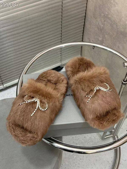 SNBAL  Slippers   Woman 2 Color's Fur