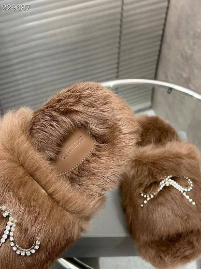 SNBAL  Slippers   Woman 2 Color's Fur