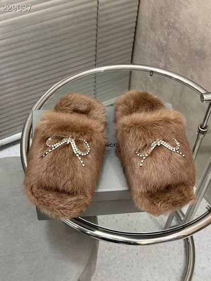 SNBAL  Slippers   Woman 2 Color's Fur