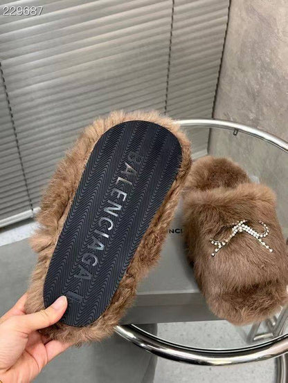 SNBAL  Slippers   Woman 2 Color's Fur