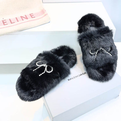 SNBAL  Slippers   Woman 2 Color's Fur