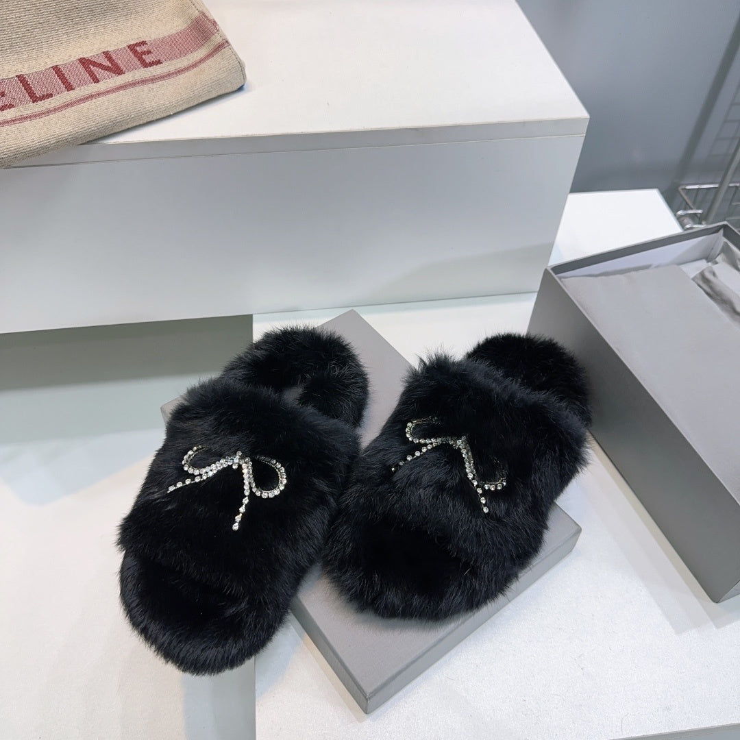 SNBAL  Slippers   Woman 2 Color's Fur