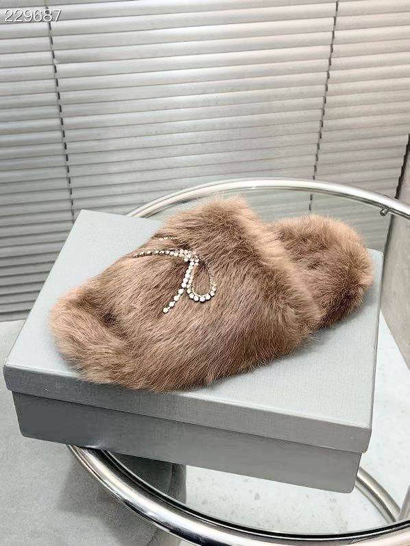SNBAL  Slippers   Woman 2 Color's Fur
