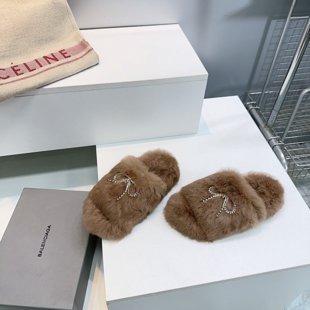 SNBAL  Slippers   Woman 2 Color's Fur