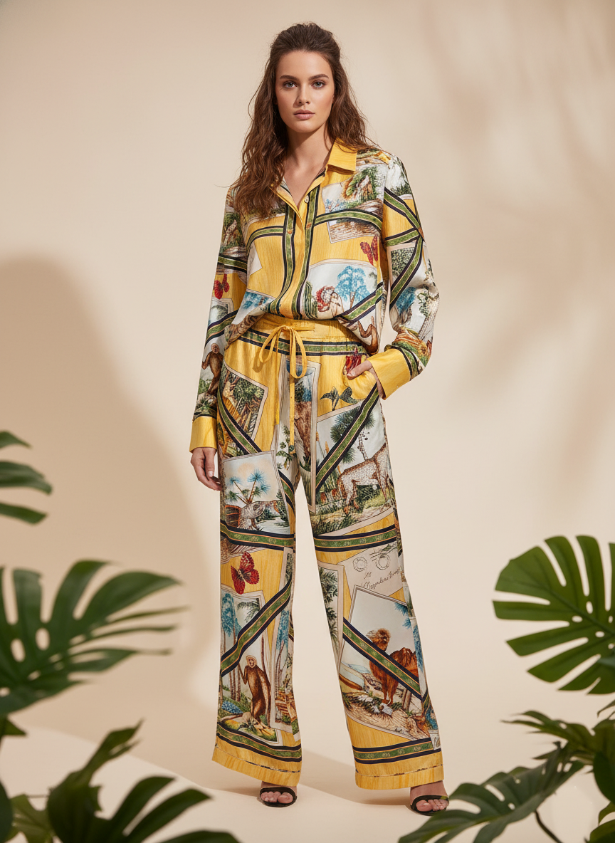 GU Tallow  Suits  Shirt pants Woman