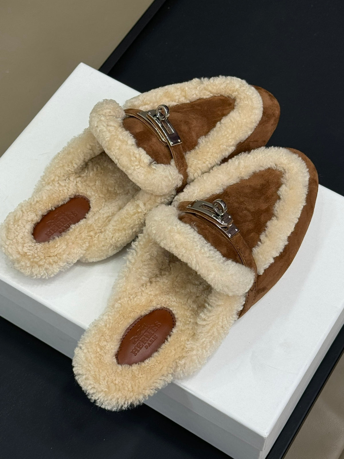 HRM shearling Shoes  Mule Woman