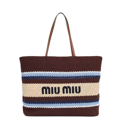 MI MI Bag raffia woven 2 Color's  34 cm  -SALE -