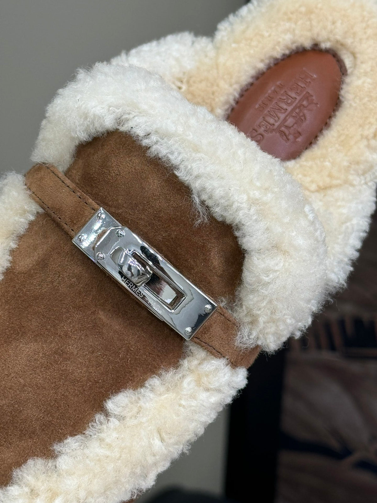 HRM shearling Shoes  Mule Woman