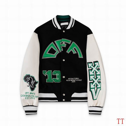 OFF WITE Varsity Baseball Jacket Man