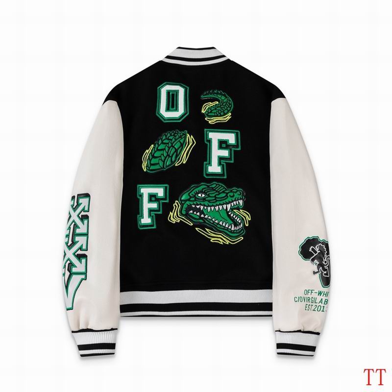 OFF WITE Varsity Baseball Jacket Man