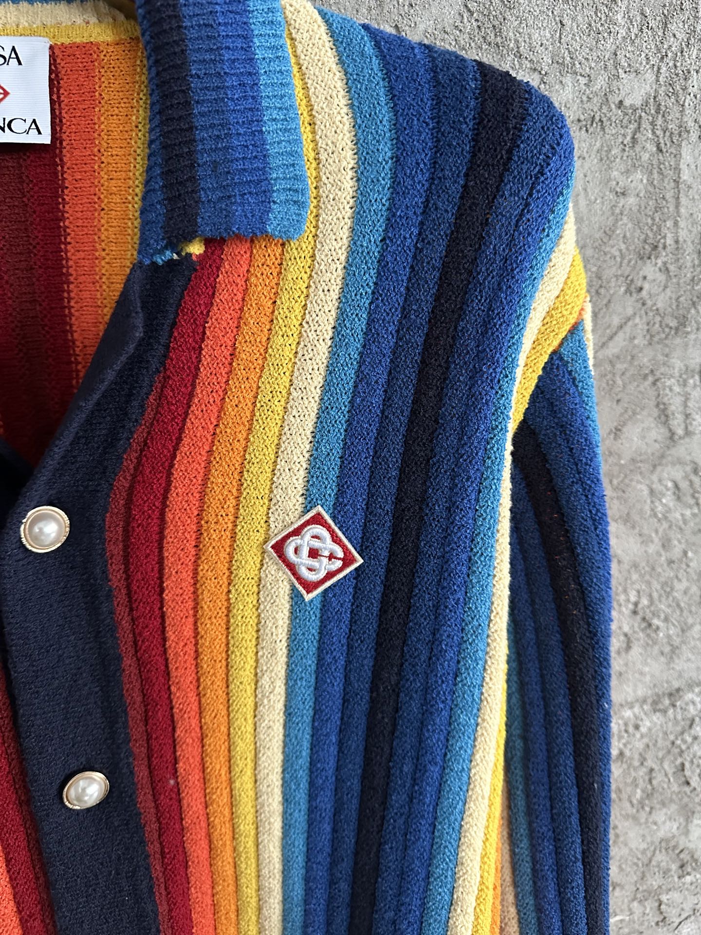 CASA BLANC gradient towelling Jacket  Man