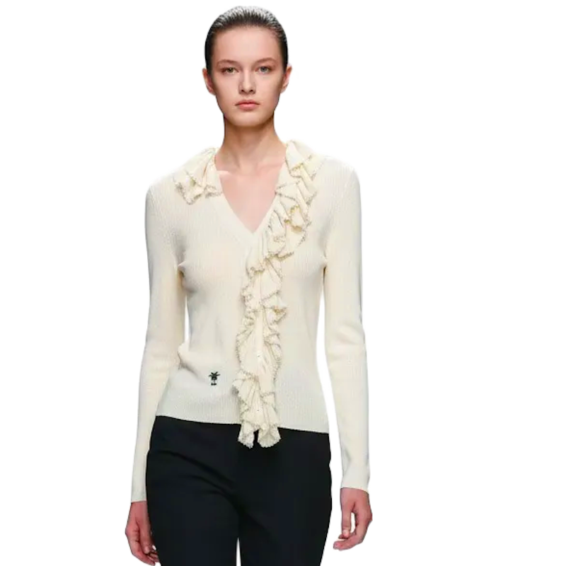CHD Ruched Cardigan Sweater  woman  2 Color 's Ioff
