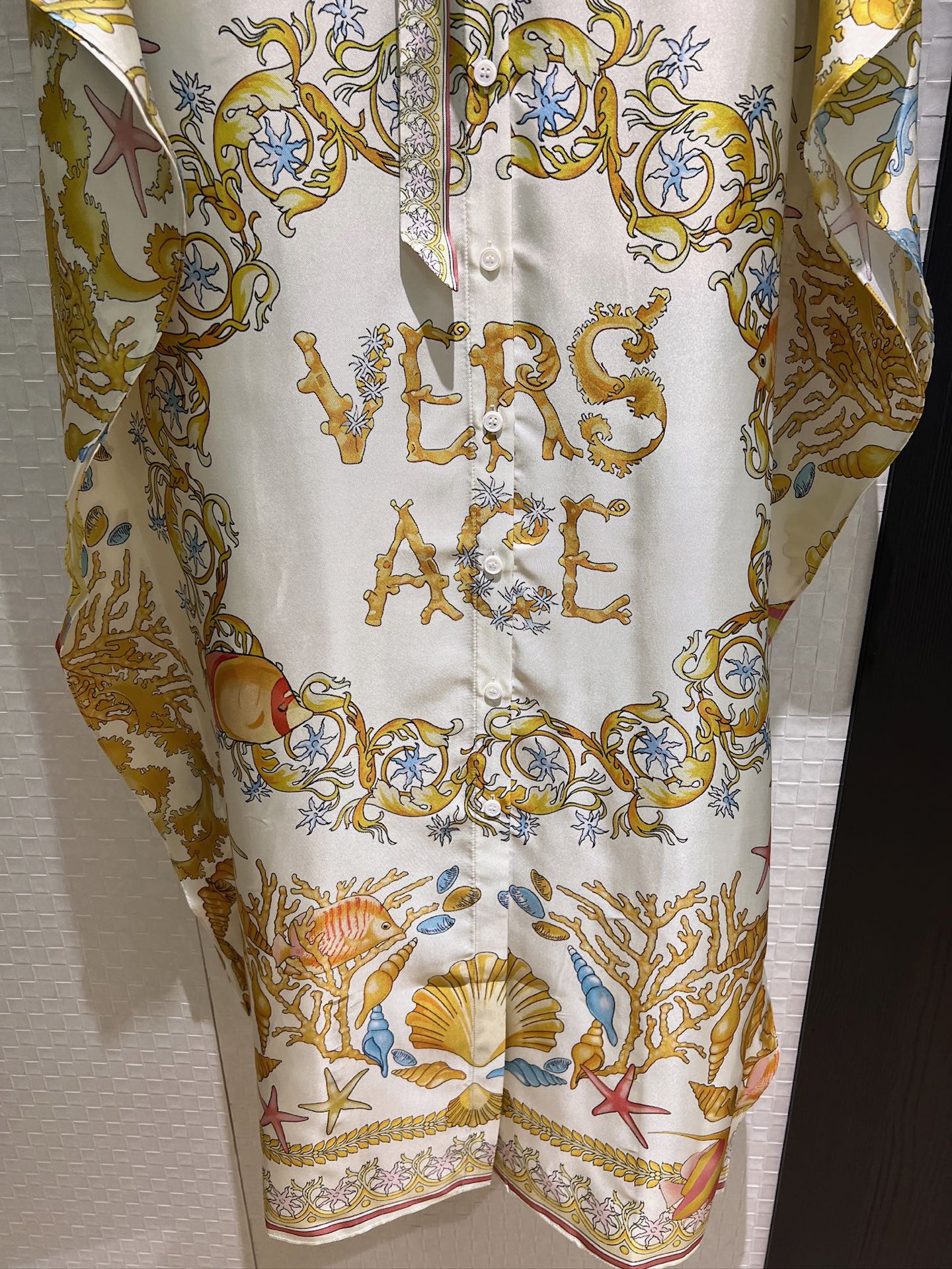 VRC Barocco cotton and silk beach dress