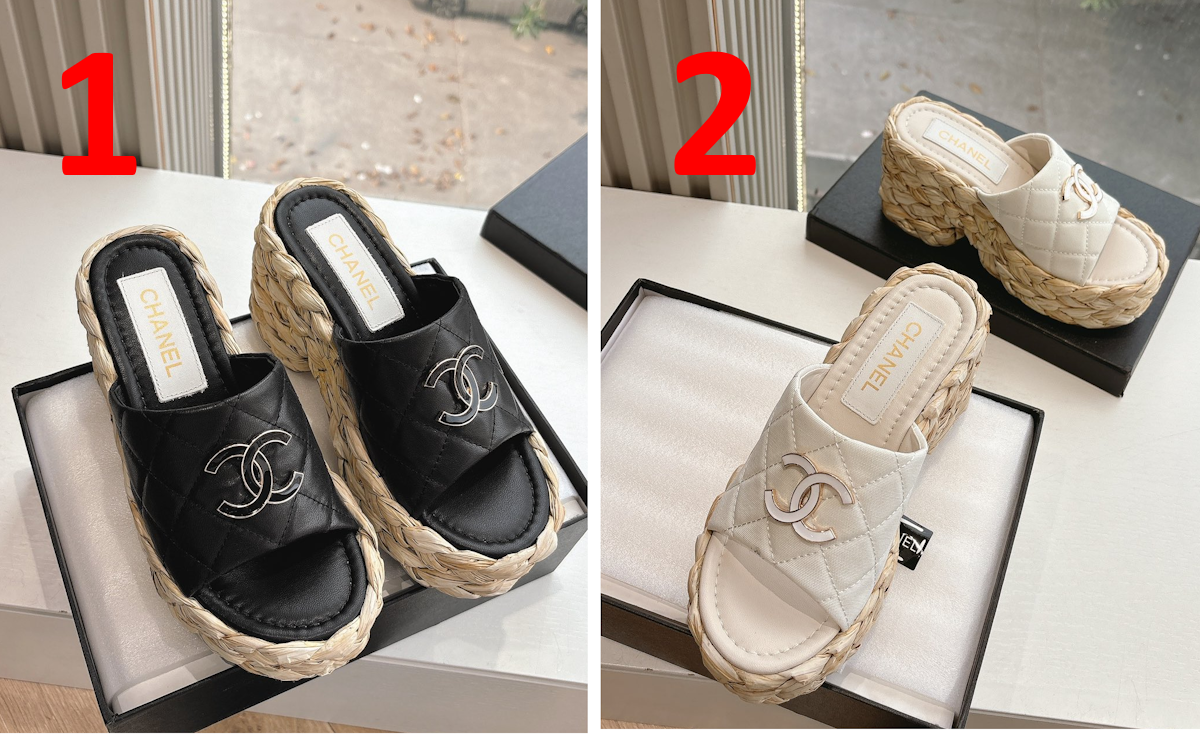 CHL  Sandals Slippers Wedge Platform 2 Color's