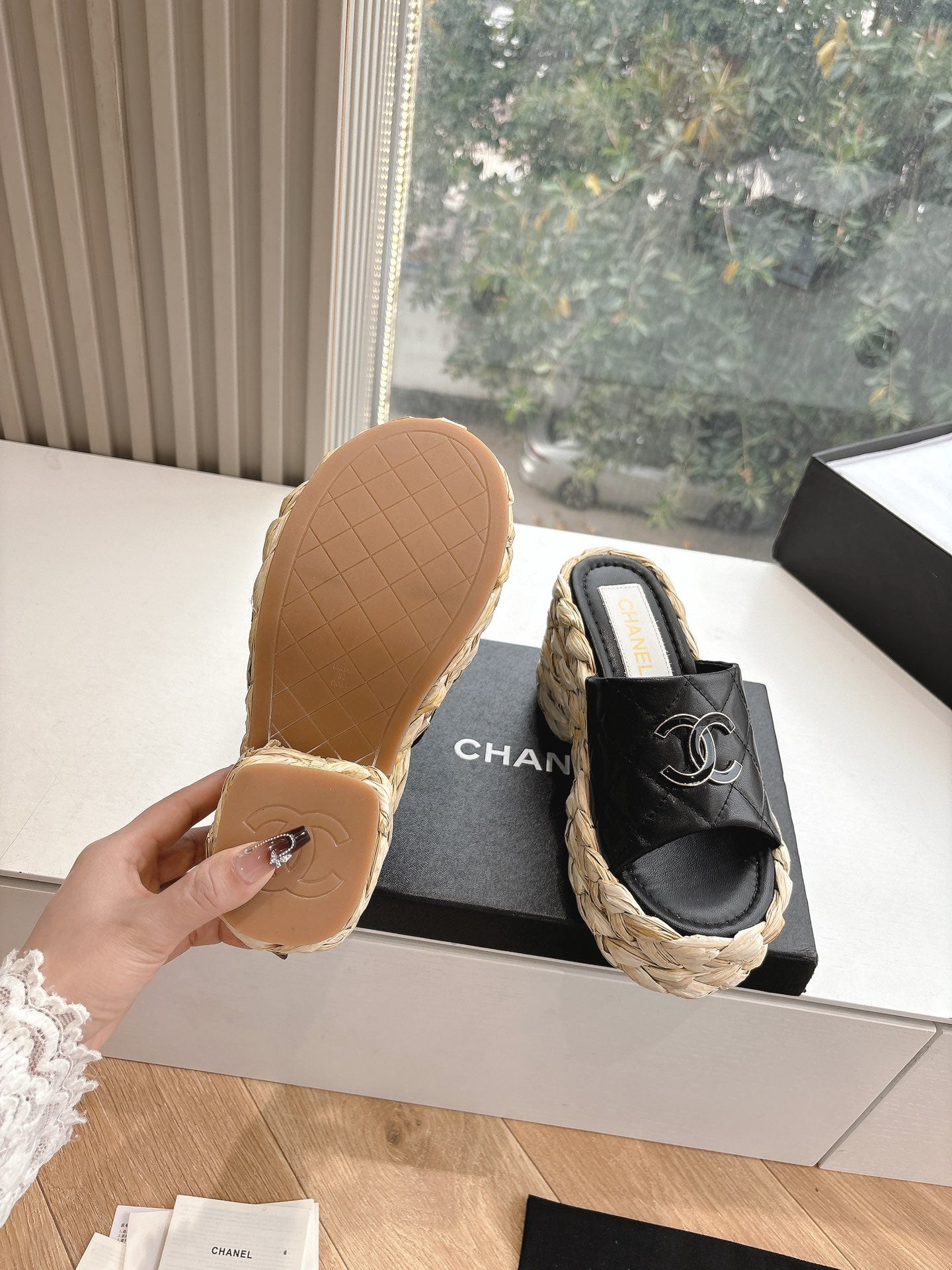 CHL  Sandals Slippers Wedge Platform 2 Color's
