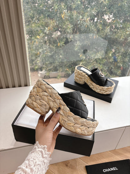 CHL  Sandals Slippers Wedge Platform 2 Color's