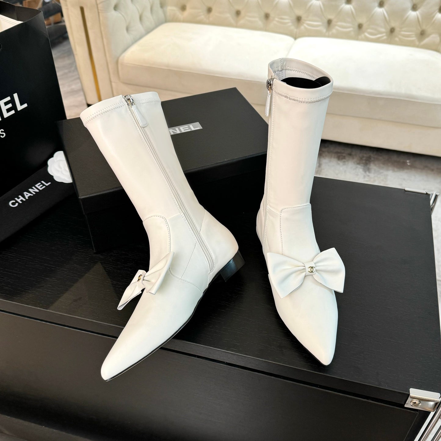 CHL Boots Woman Stretch Leather Low 3 Color's