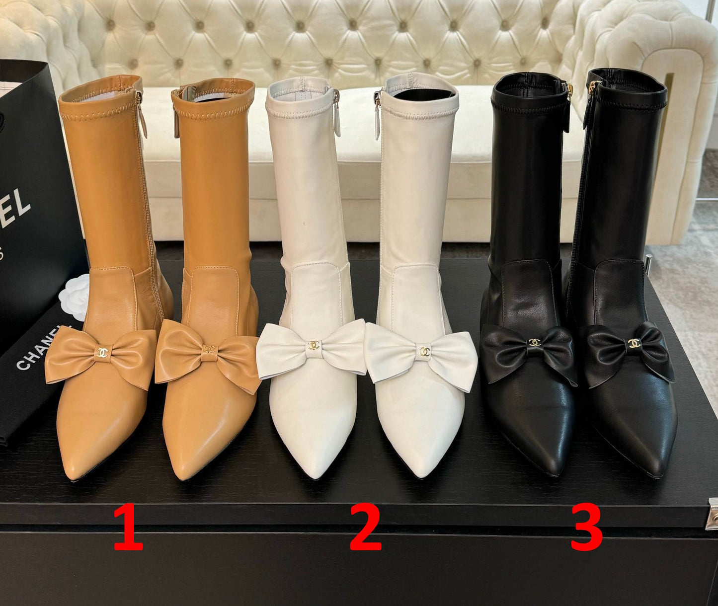 CHL Boots Woman Stretch Leather Low 3 Color's