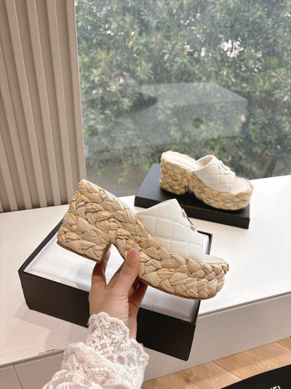 CHL  Sandals Slippers Wedge Platform 2 Color's