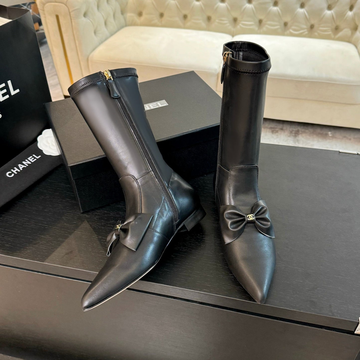 CHL Boots Woman Stretch Leather Low 3 Color's