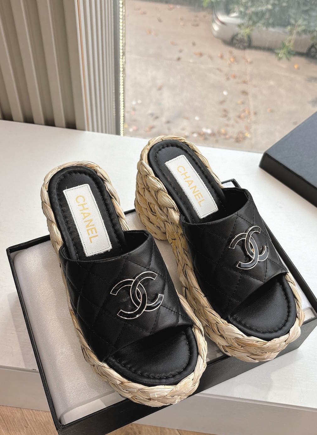 CHL  Sandals Slippers Wedge Platform 2 Color's