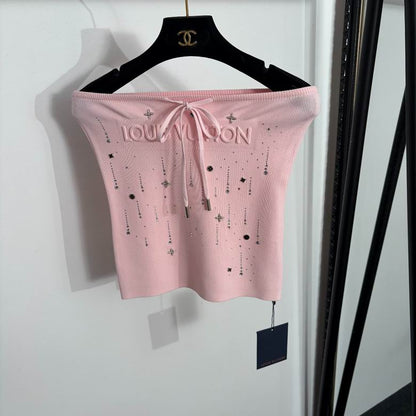 LU Woman T- Shirt sweater strapless  3 Color's