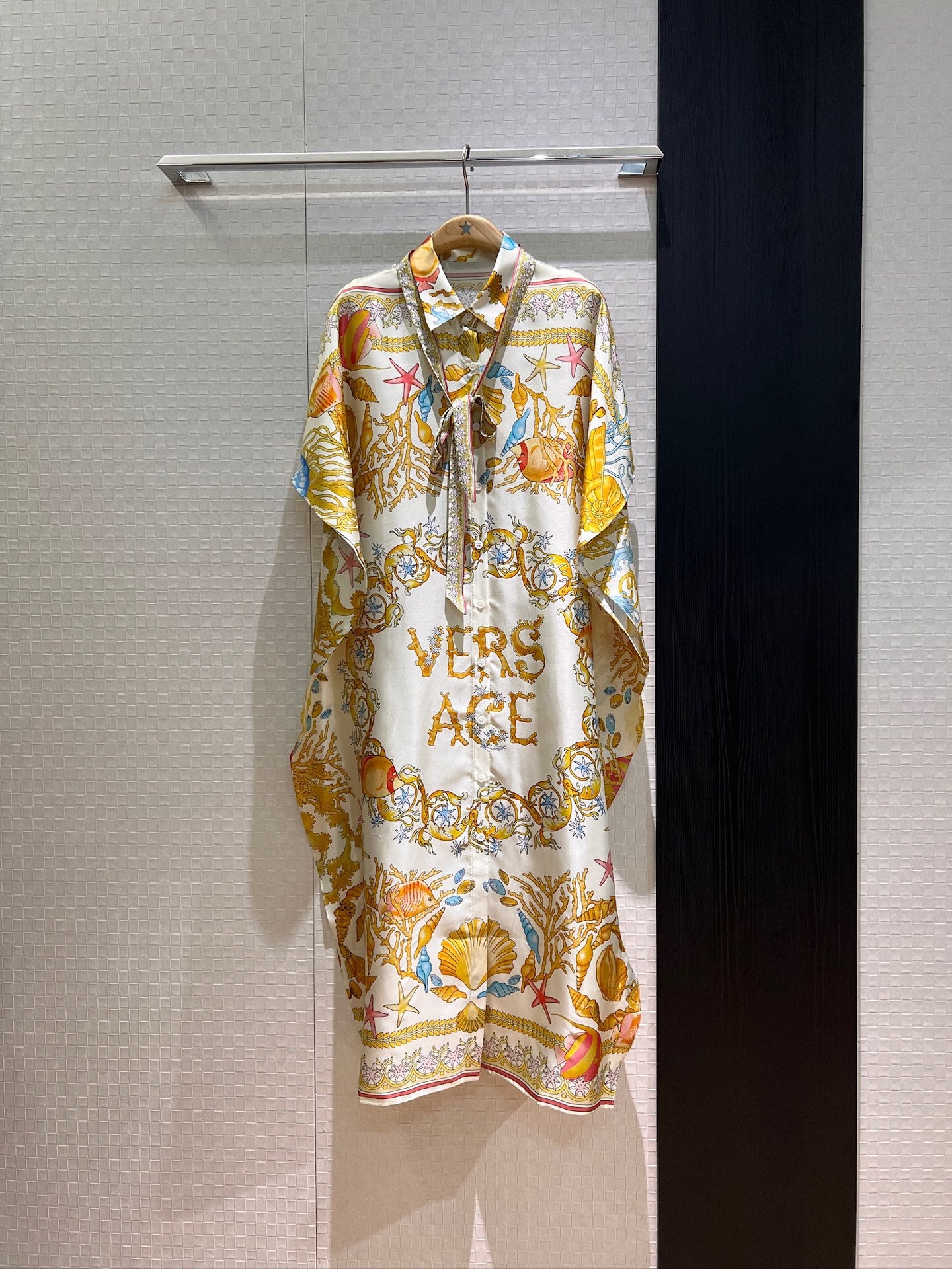 VRC Barocco cotton and silk beach dress