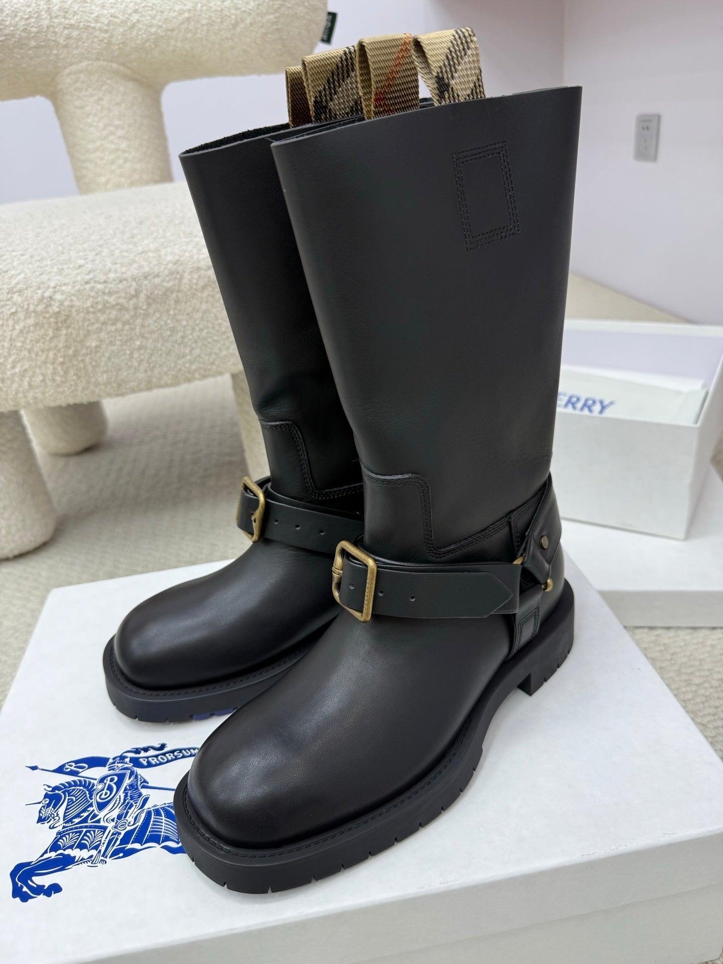 BURBBER Woman Boots Combat