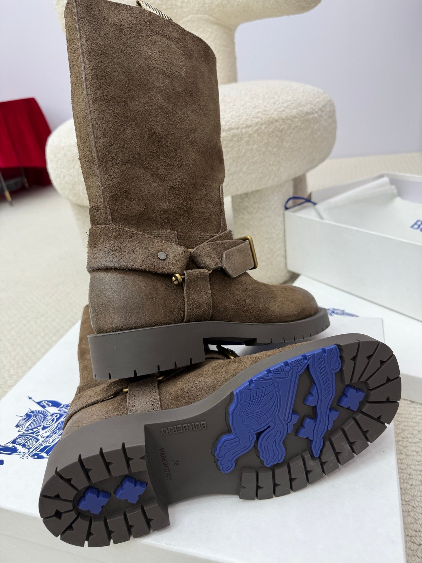 BURBBER Woman Boots Combat